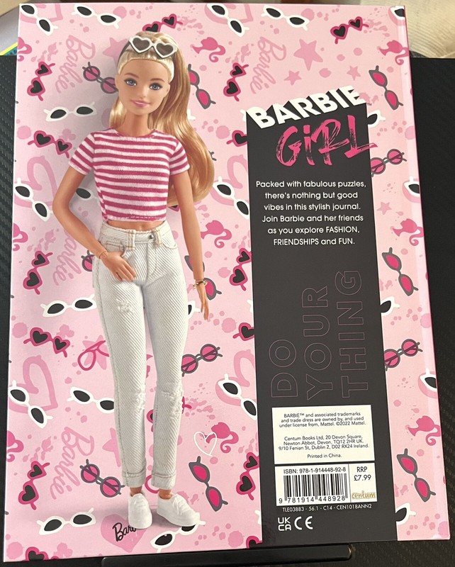 Barbie My Secret Journal Hardcover Activity Book Grl Pwr New 2022 Mattel Rare gallery