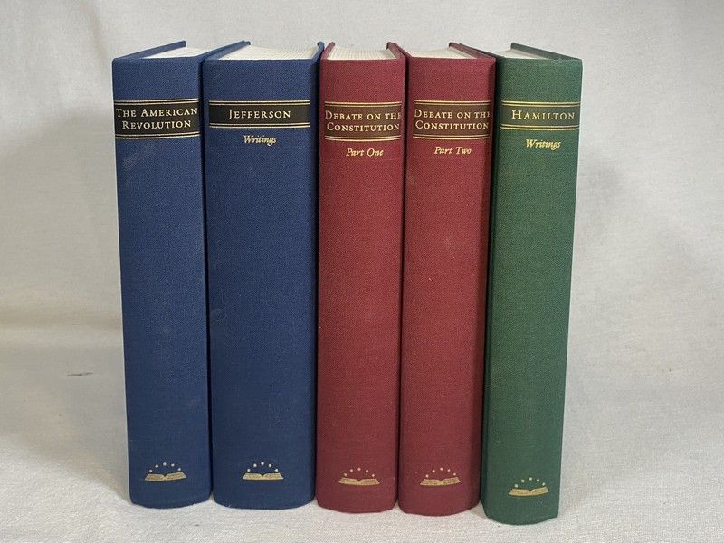The Library of America Hardcover Lot of 5 Constitution, Hamilton 1st Printing