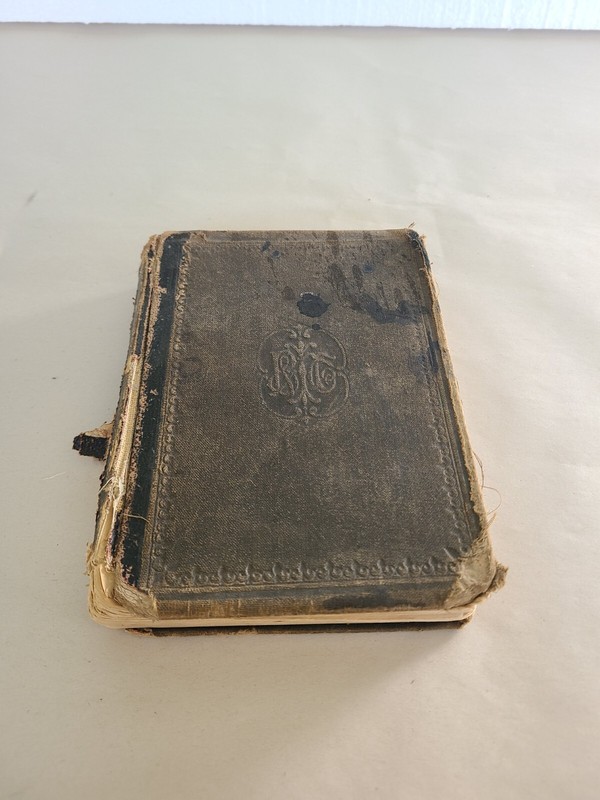 Antique (1867?..) Webster’s Common-School Dictionary, Well Used/damaged