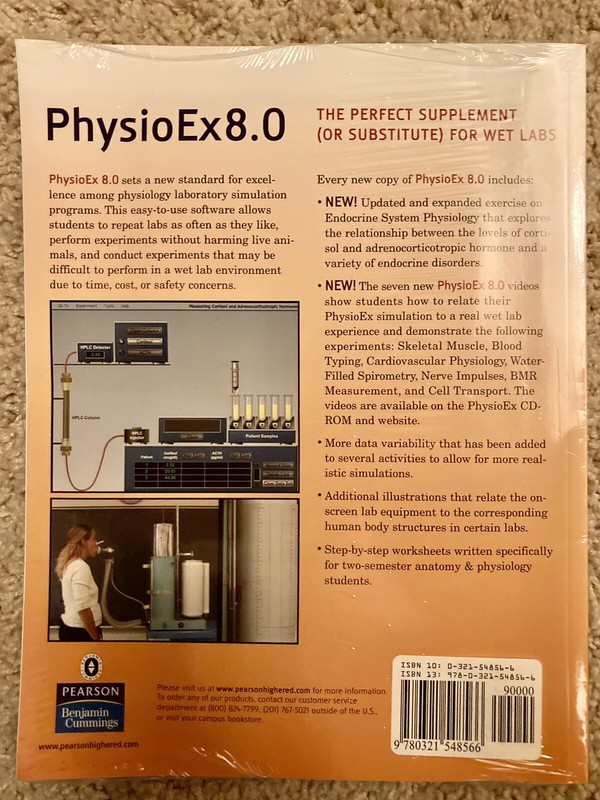 PhysioEx 8. 0 for A and P : Laboratory Simulations in Physiology gallery