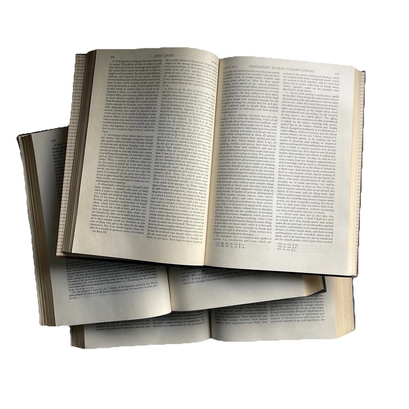 Vintage Britannica Great Books Set of 3 | Gibbon Locke Hume | Shelf Decor gallery