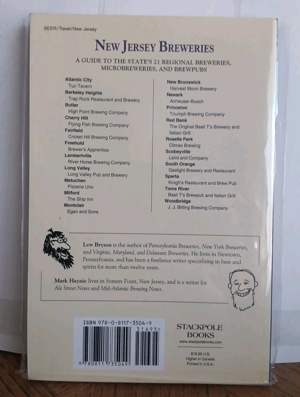 New Jersey Breweries By Lew Bryson &Mark Hayne Paperback 148 Pages In Good Cond. gallery