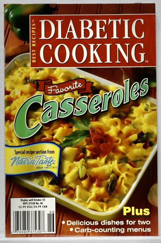 Diabetic Cooking – Favorite Casseroles – 98 Pages