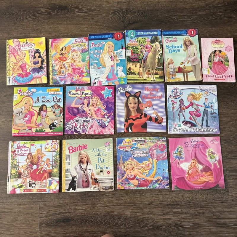 Barbie Book Lot 14 Fairytopia Mermaid Tale Golden Books Step Reading