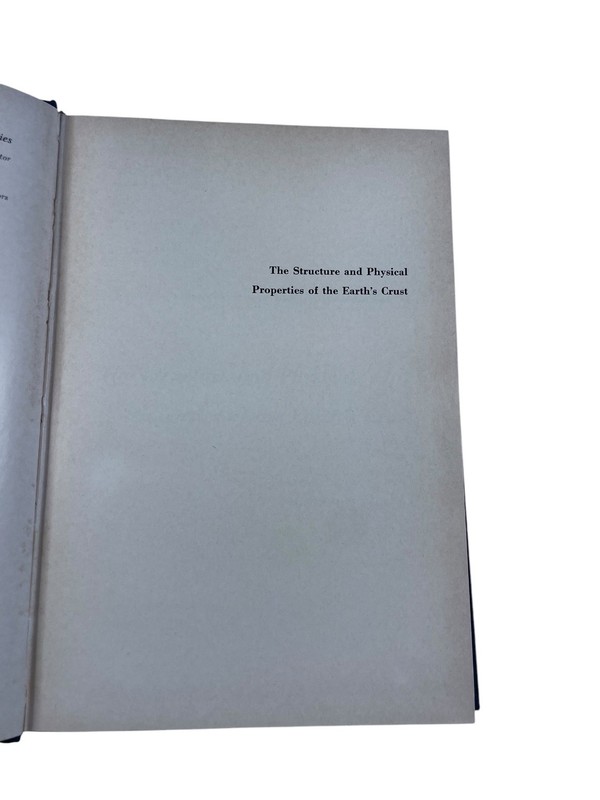The Structure & Physical Properties of Earth's Crust Heacock 1971 AGU Monograph gallery
