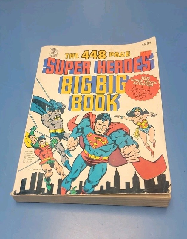 The 448 Page Super Heroes Big Big Book 1980 Coloring Activities Puzzles gallery
