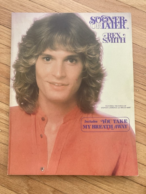 rex smith sooner or later song book sheet music rare