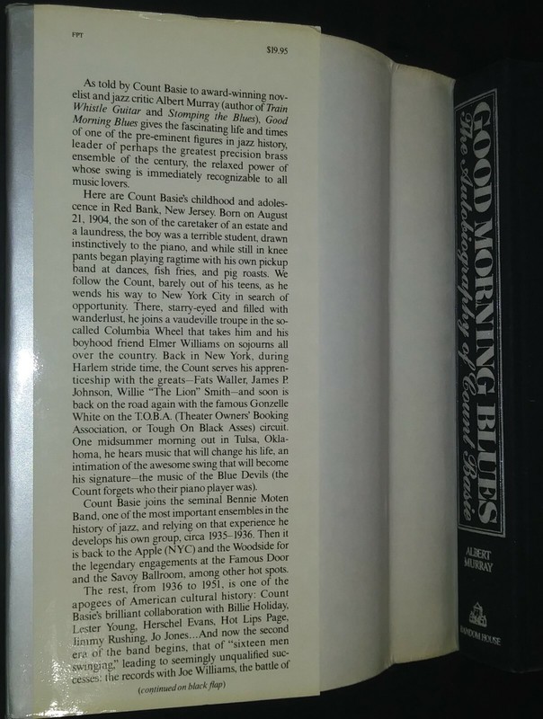 Good Morning Blues The Autobiography of Count Basie by Albert Murray 1st ED gallery