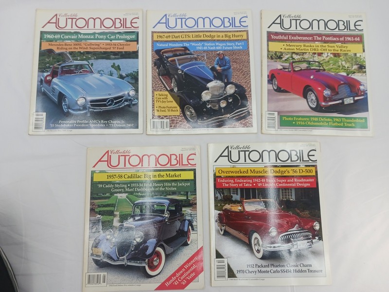 Lot of 5 Collectible Automobile Magazines 1997 February April May August October