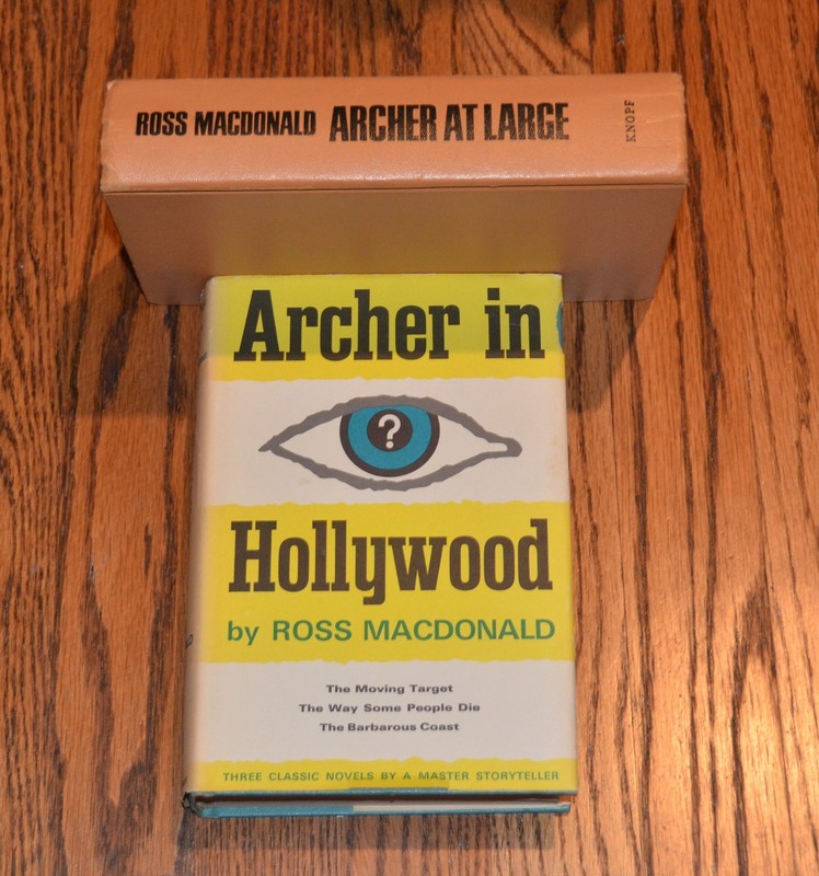 Archer in Hollywood + At Large by Ross Macdonald Lew Archer Cases 1967 1970 HBDJ