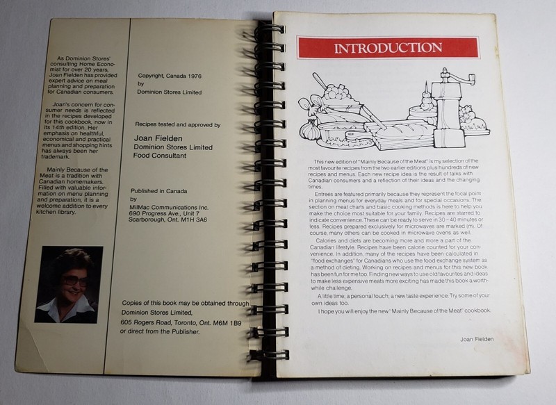 Dominion Store Cookbook Mainly Because Of the Meat 1976 258 Pages 400 Recipes gallery