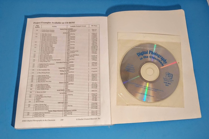«Digital Photography in the Classroom» w/CD-Photography Book-240 pages-pre-owned
