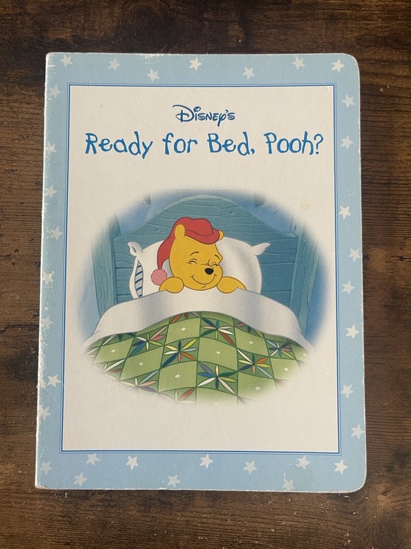 Disney’s Ready for Bed, Pooh? by Ellen Milnes 1999 Picture Board Book Hardcover
