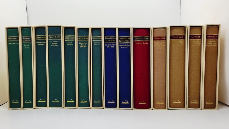 The Library Of America – Lot Of 14 Books with Slipcases Mixed Authors – Classics