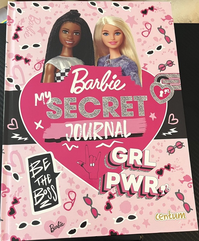 Barbie My Secret Journal Hardcover Activity Book Grl Pwr New 2022 Mattel Rare