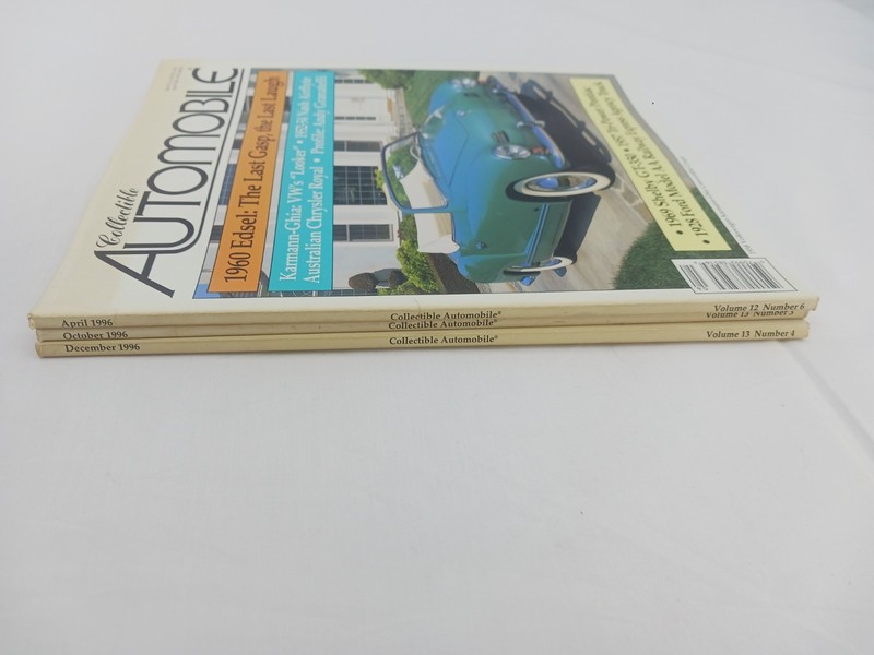 Lot of 3 Collectible Automobile Magazines 1996 April October December Car Magazi gallery