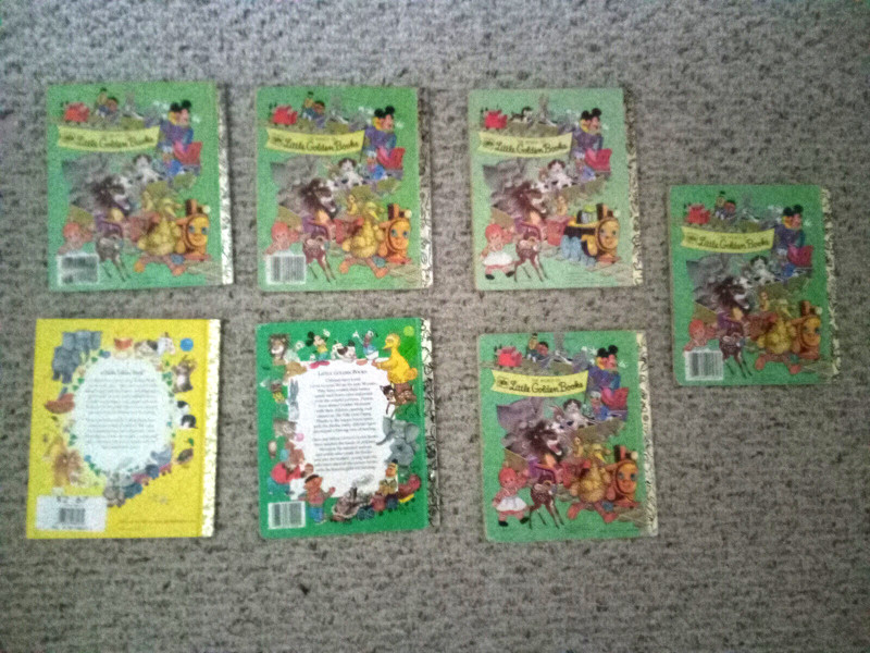 Lot of 7 Vintage Little Golden Books 1940's to 2000's gallery