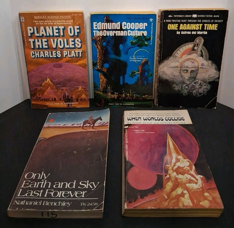 VTG Mixed Book Lot of 30 Fantasy Sci-fi: Brooks Hambly Del Rey ACE Books & MORE! gallery