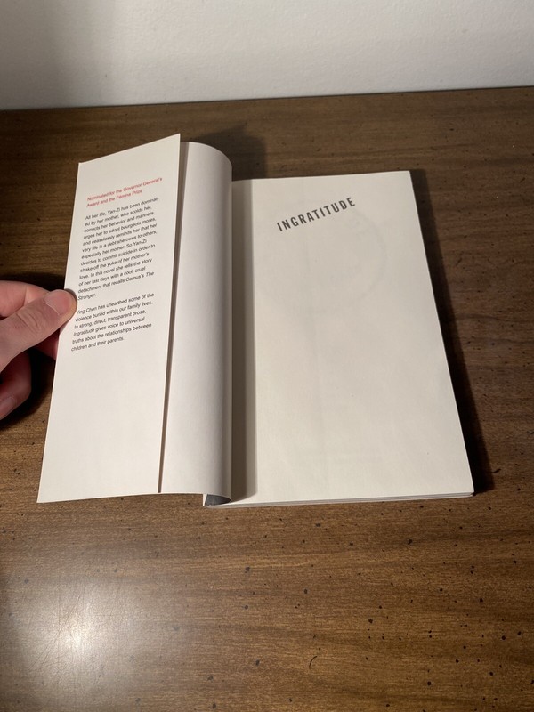 L'Ingratitude - Paperback By Chen, Ying - Douglas & McIntyre gallery