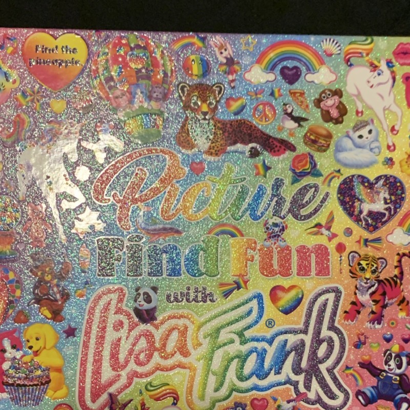 Lisa Frank Picture Finder Fun Activity Book Illustrated Hardcover Ages 4-8 2019