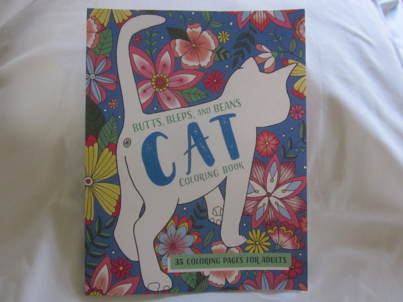 ADULT CAT COLORING BUTTS BLEPS BEANS CAT COLORING BOOK LIZZIE PRESTON 35 DESIGNS