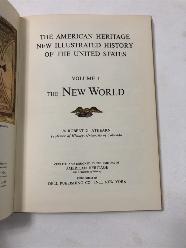 American Heritage U. S. History: Vol. 1: The New World - Athearn (HC, 1963) gallery