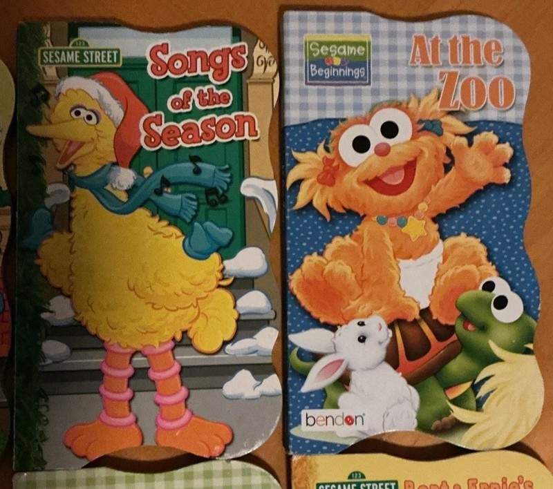 Bendon SESAME STREET Shaped Board Books Lot of 8 Beginnings & First Books 2000's gallery