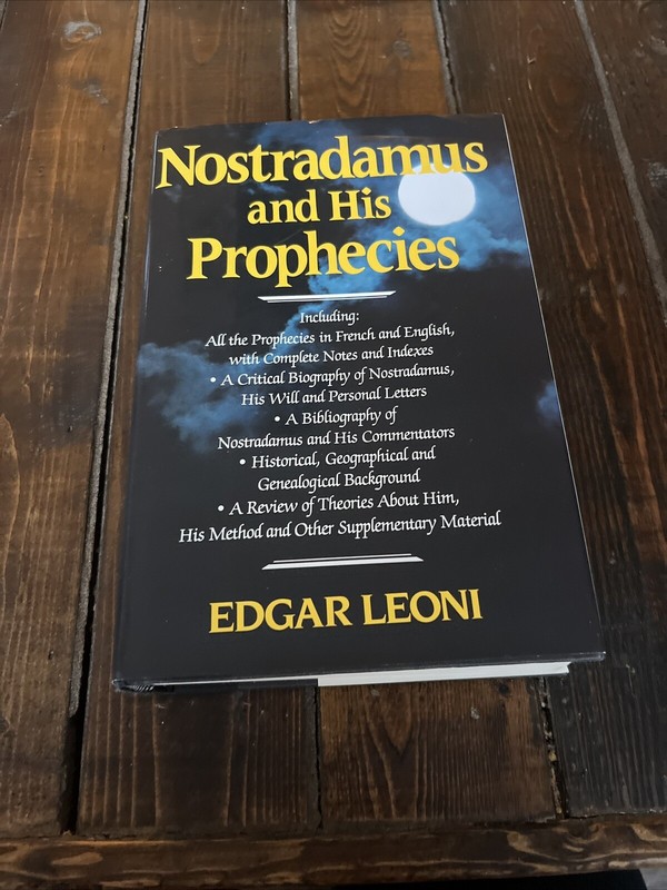 Nostradamus and His Prophecies – Edgar Leoni – Hardcover 1961 – Vintage