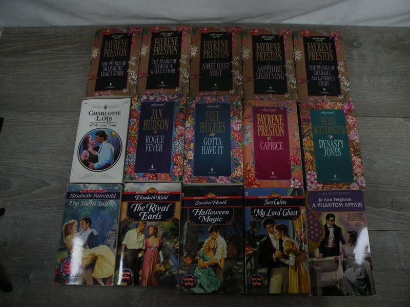 Lot of 15 Vintage Romance Novels Loveswept Signet Zebra Harlequin Paperback