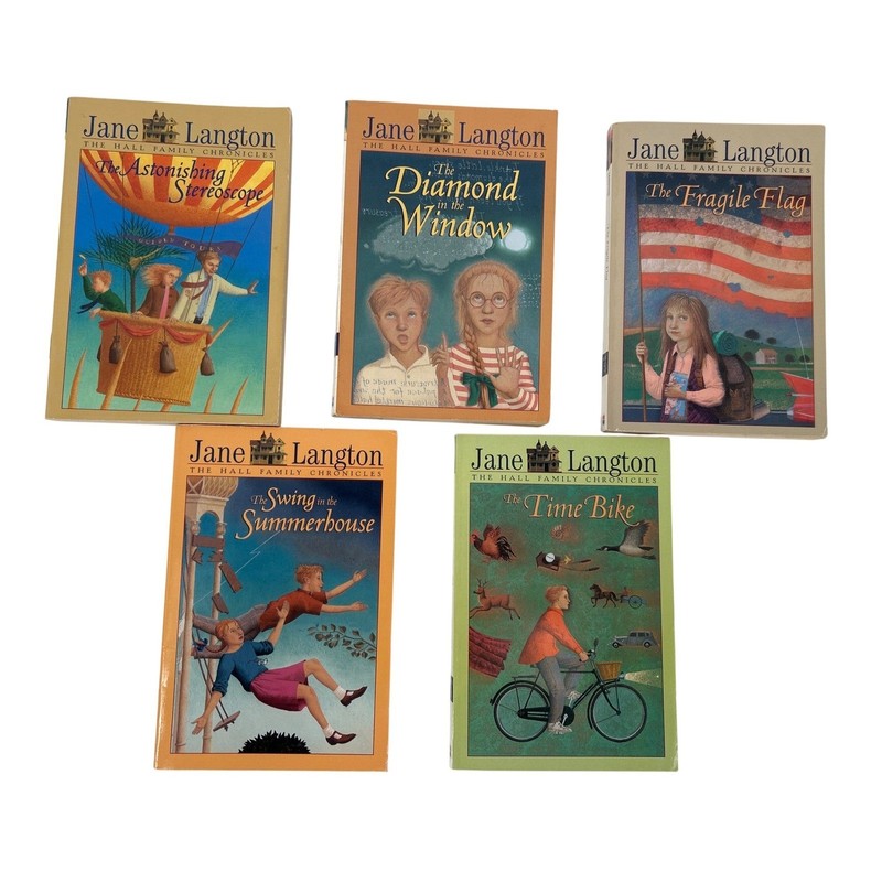 Jane Langton Hall Family Chronicles 5 Book Set Diamond in the Window Time Bike