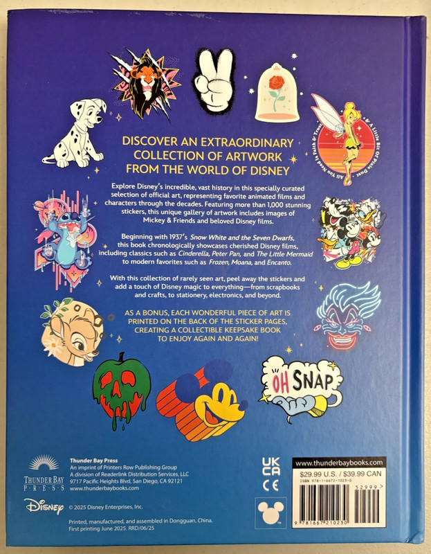 Disney Wonderful World of Stickers Hardcover -Over 1000 Stickers gallery