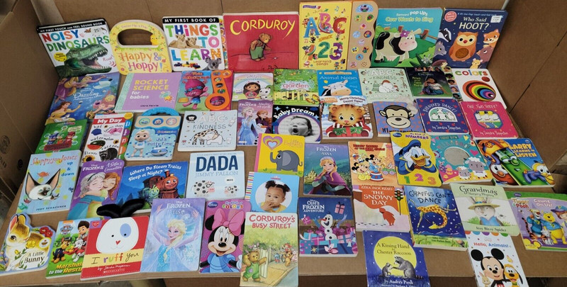 Lot of 50 Children BOARD Hardcover BABY TODDLER DAYCARE PRESCHOOL Kids BOOKS MIX gallery
