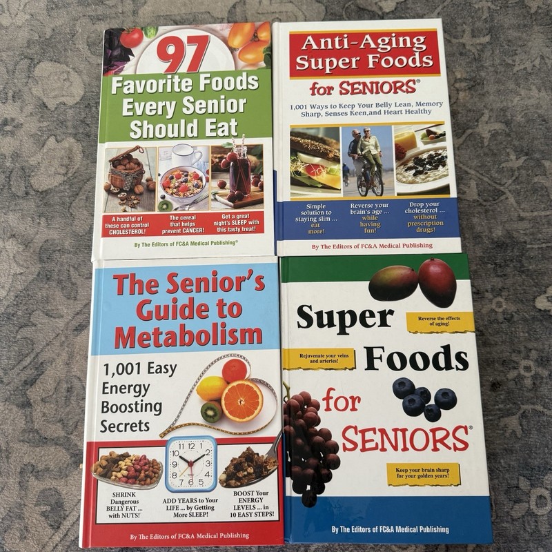 Lot Of 4 FC&A Publishing Senior Health Books Super Foods Aging Metabolism Guides gallery
