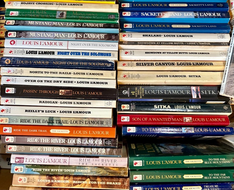 Louis L’Amour Paperback Books – Buyer Chooses – Western Novels Sackett Series