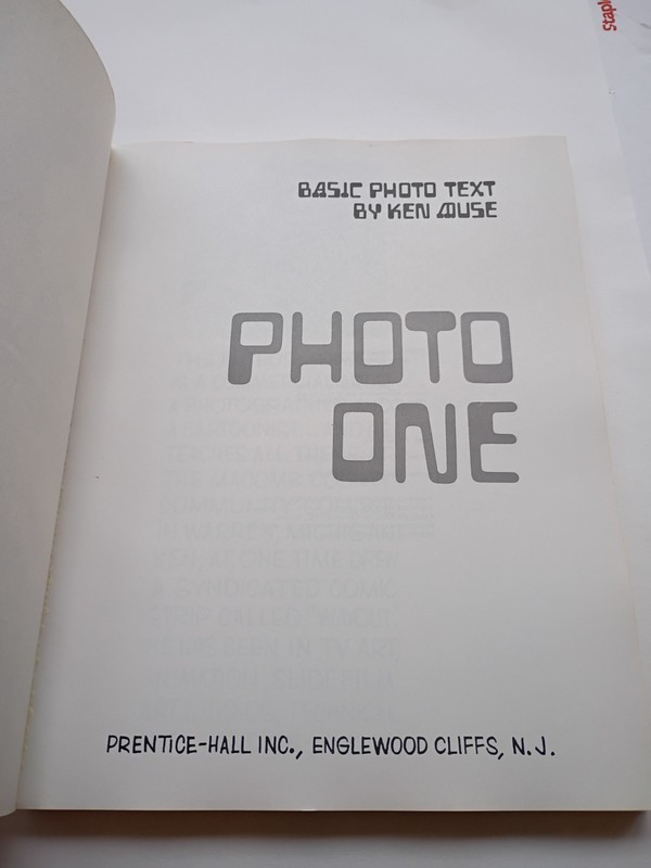 Photo One Basic Photo Text by Kenneth Muse Great Condition - Uncracked Spine gallery