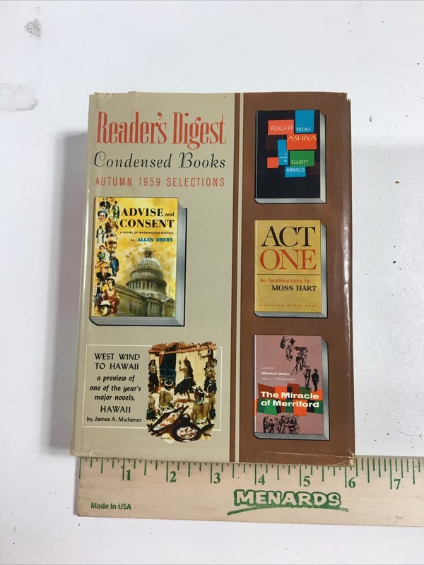 Reader’s Digest Condensed Books – Volume 4 (1959, Dust Jacket)