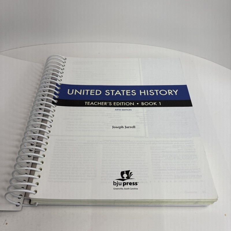 BJU United States History (5th ed) Teacher's Edition Book 1 gallery