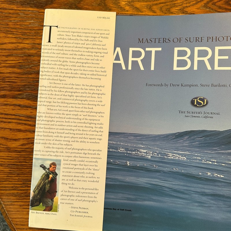 Art Brewer Master of Surf Photography 2001 1st Ed Hardcover GOOD gallery