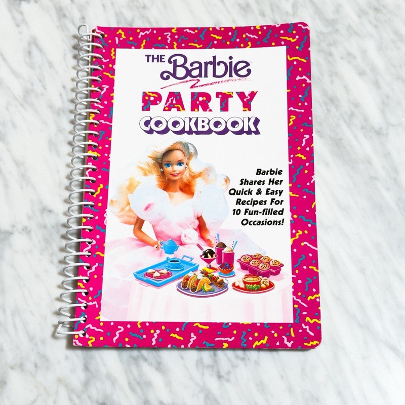 Barbie Party Cookbook by Helene Siegal – 1991 Spiral Bound version