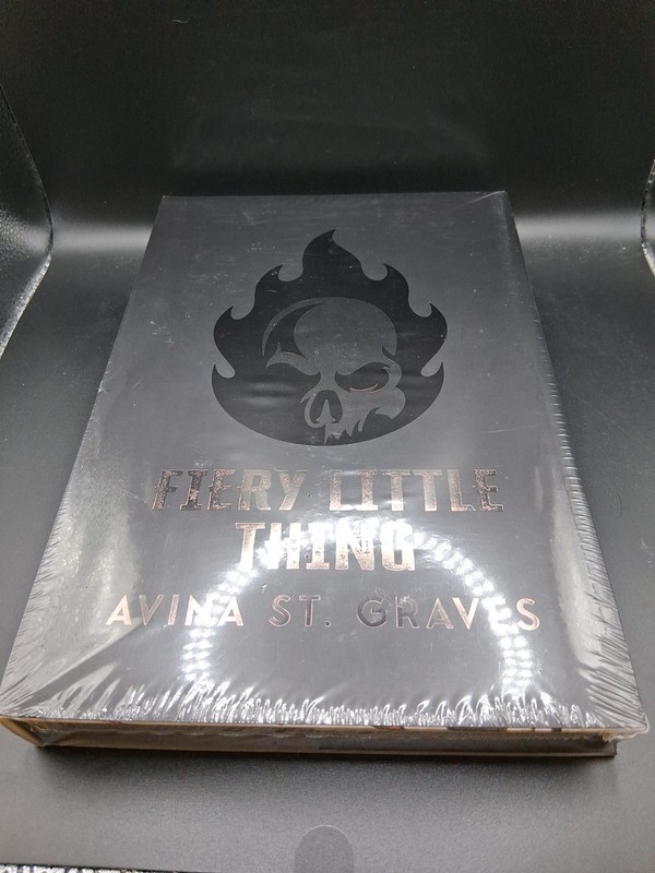 Fiery Little Thing Dark Romance Fabled Skull Flames Hardcover NEW