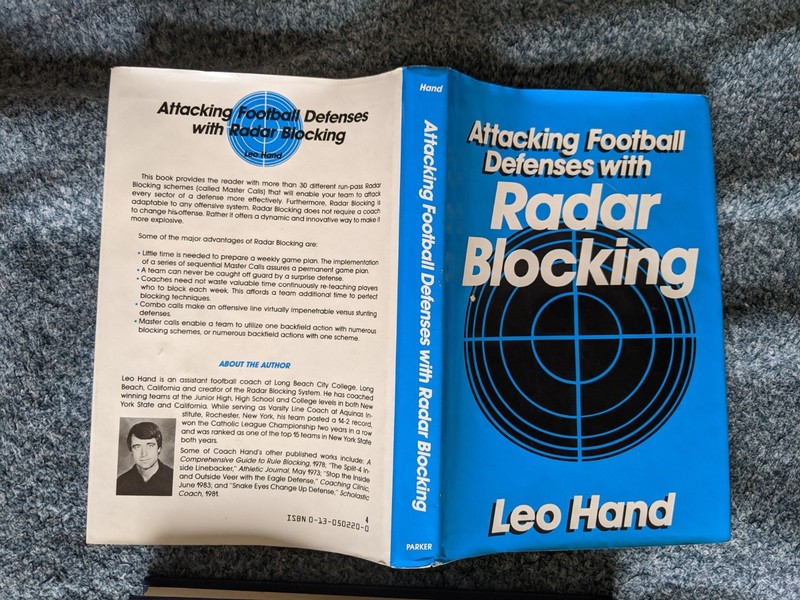 Attacking Football Defenses with Radar Blocking by Leo Hand, hardback 1985 gallery