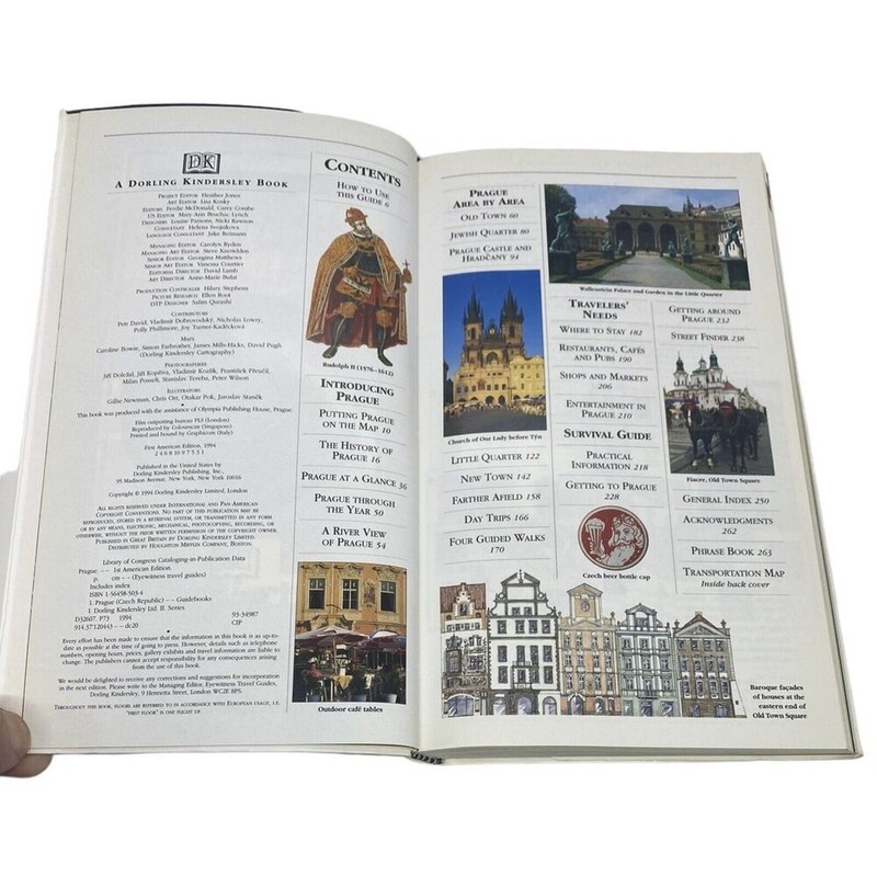 Prague: DK Eyewitness Travel Guides 1st American Ed. 1994 Maps Photos 264 Pages gallery
