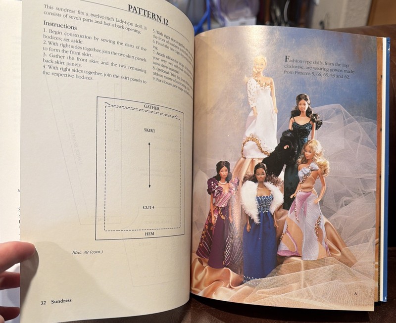 Doll's Clothes Pattern Book Hardcover Roselyn Gadia-Smitley gallery