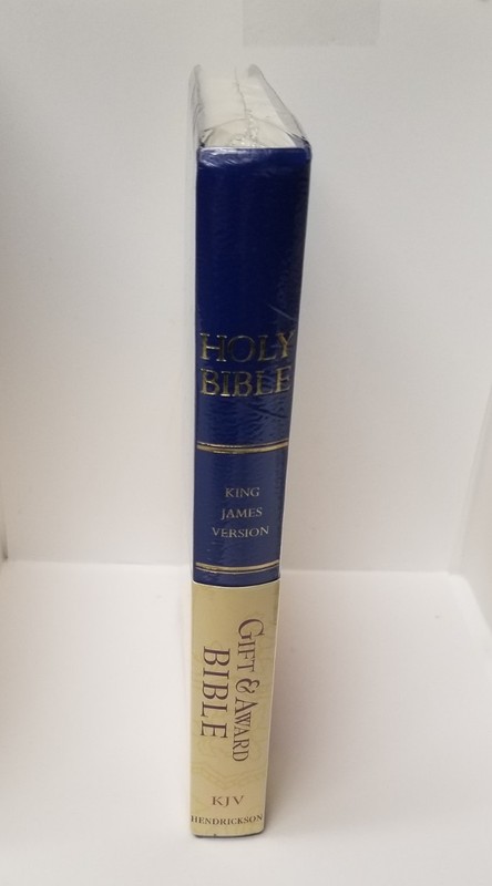 KJV Bible Affordable Gift Award Paperback 5 1/2 x9in Blue Hendrickson gallery