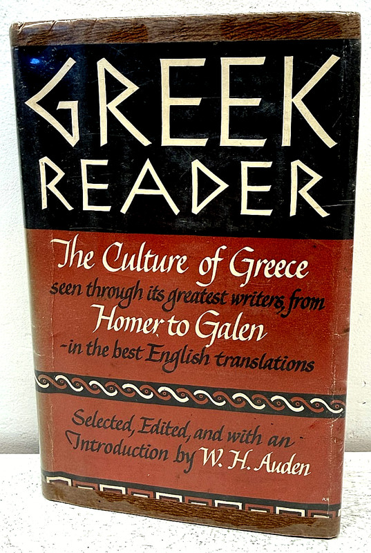 W.H. Auden The Portable Greek Reader 1961 Viking Press HC DJ Ancient Greece