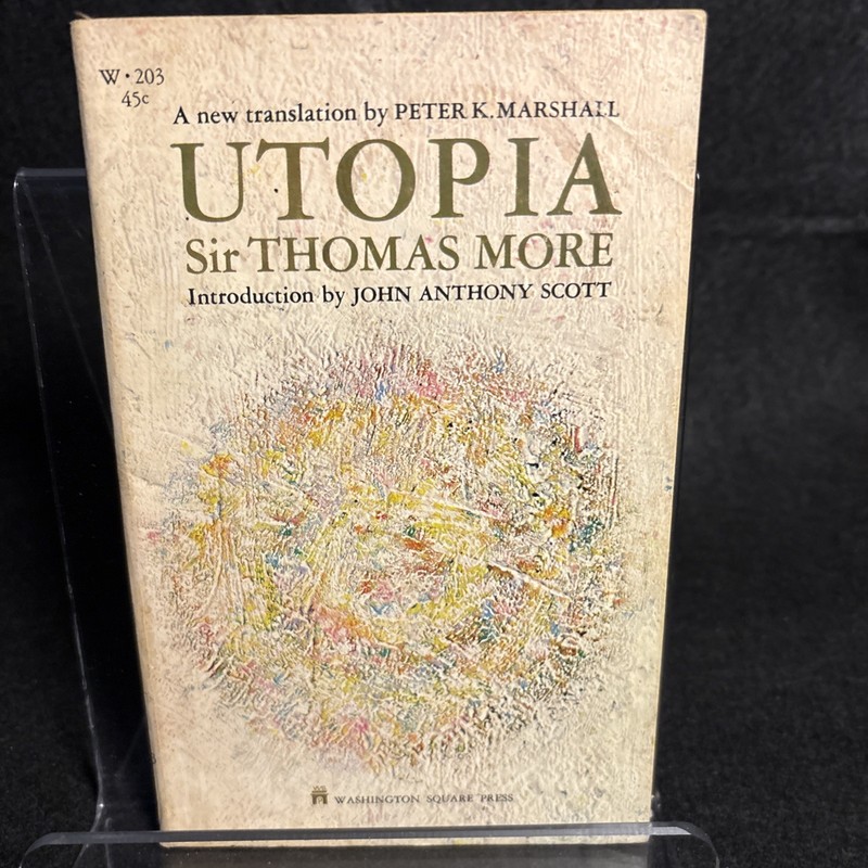 Utopia by Sir Thomas More 1965 1st print Washington Square Press