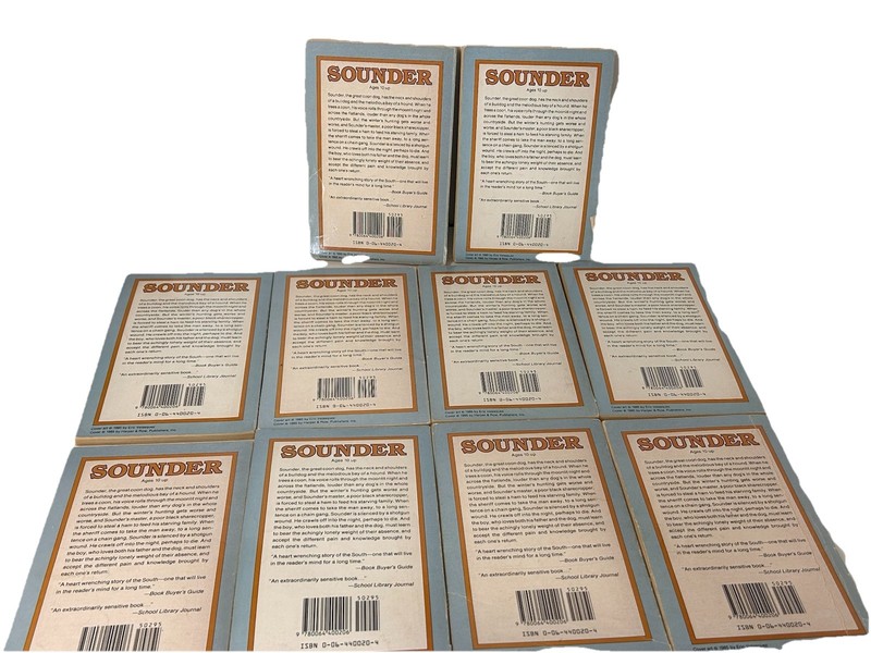 Lot 10 SOUNDER William H Armstrong Newbery Guided Reading Lit Circle Class Set gallery