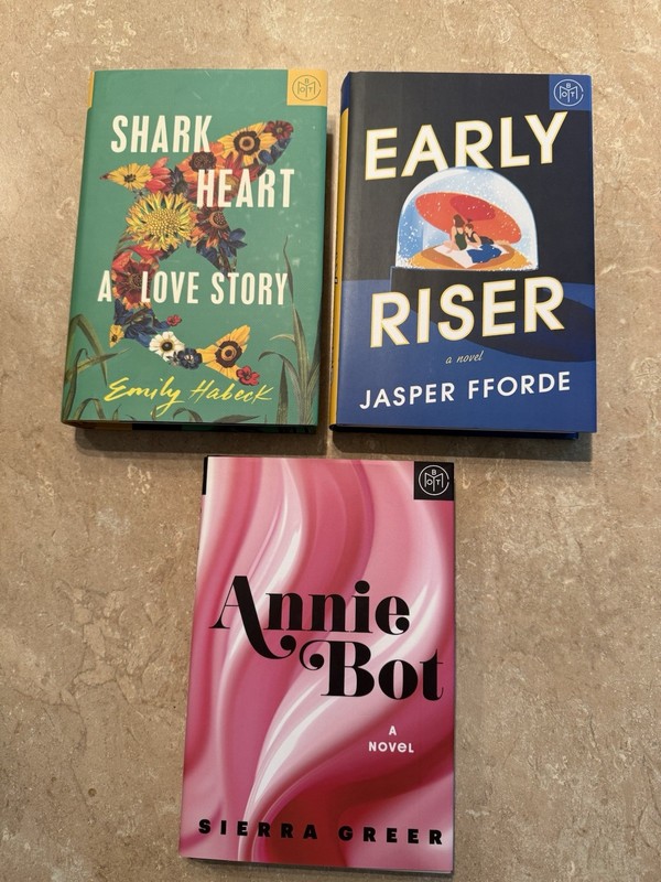 Speculative Fiction Lot 3 HC BOTM – Annie Bot, Shark Heart & Early Riser gallery