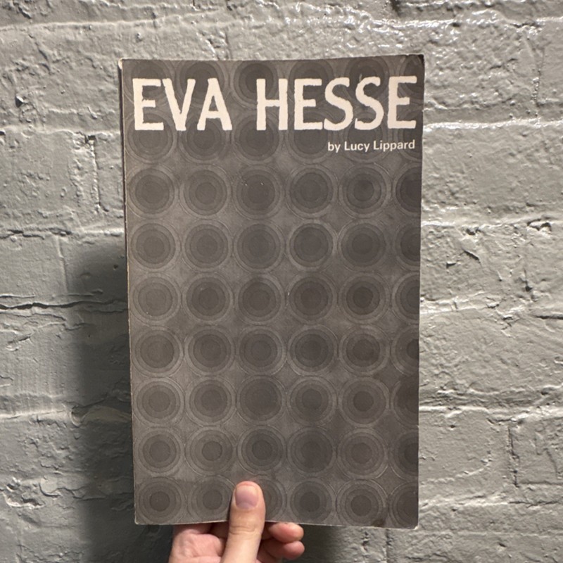 Eva Hesse Lucy Lippard Trade Paperback Hachette Books 1992 Illustrated Reprint