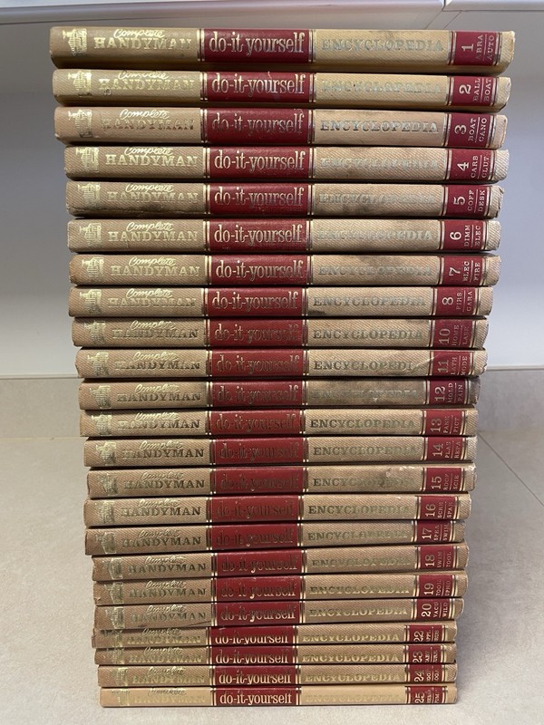 1978 Complete Do It Yourself Handyman Encyclopedia 23 Volumes (Missing 9,21, 26)